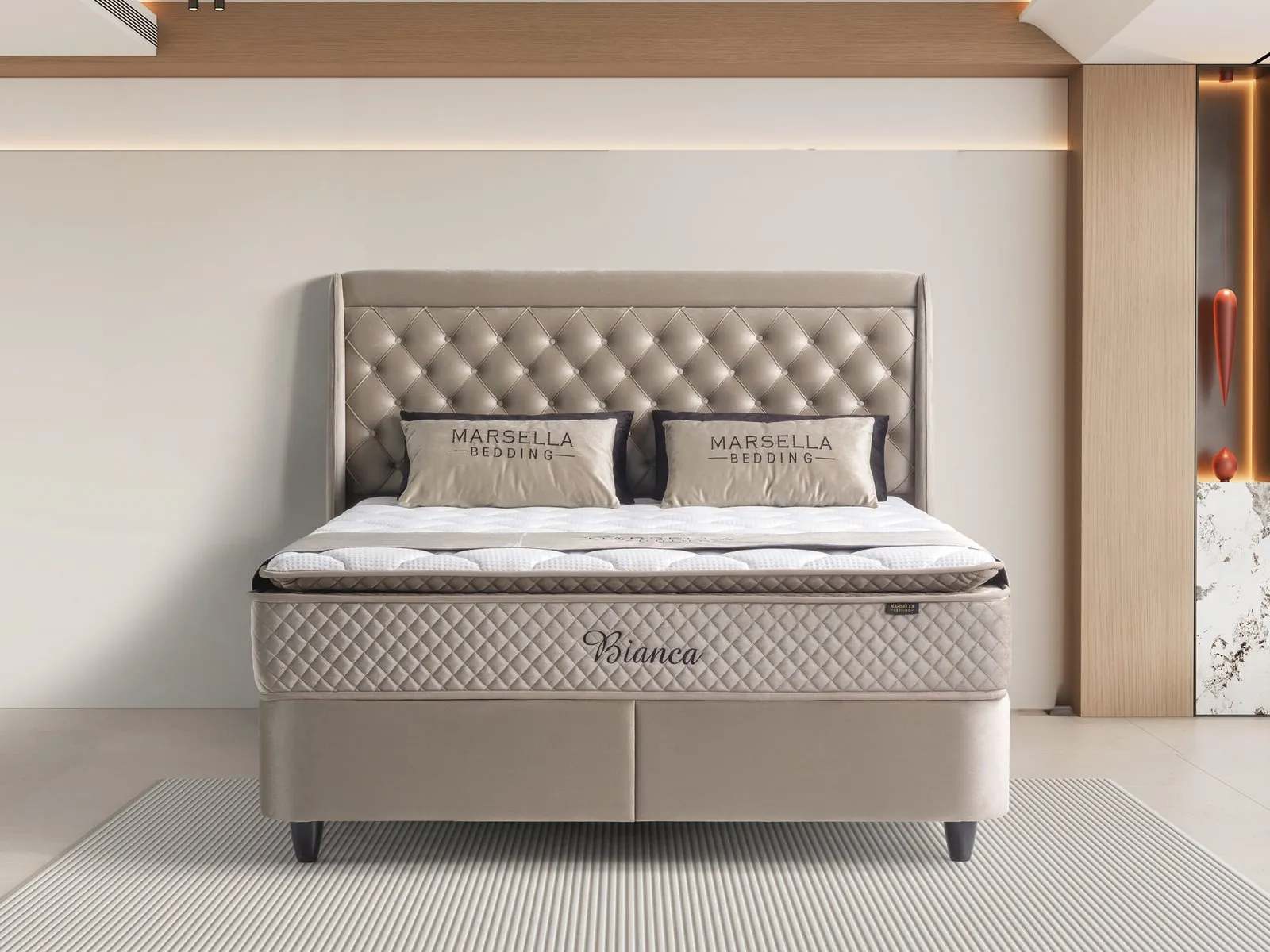 Bianca opbergbed met hoofdbord
