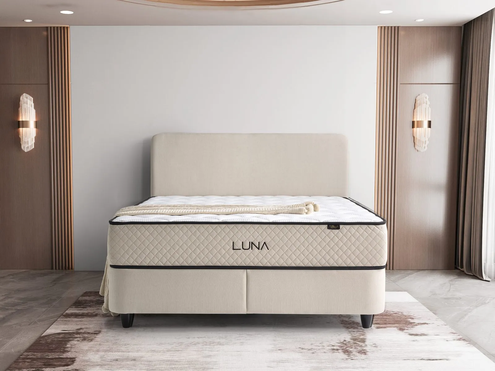 Luna opbergbed met hoofdbord