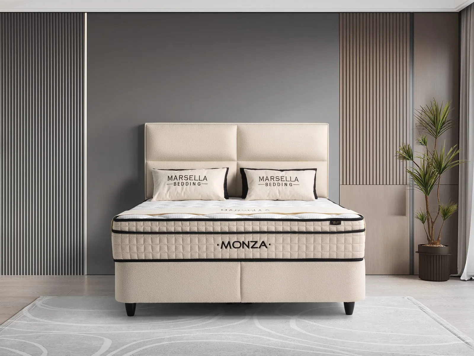 Monza opbergbed met hoofdbord